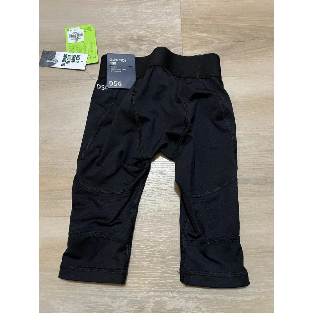 NWT DSG Youth 3/4 Compression Tight Fit Base Layer Pure White Size XXS Polyester